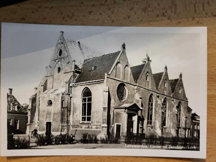 ansicht Leeuwarden Kerken NH en RK (4x), Verzamelen, Ansichtkaarten | Nederland, Friesland, Voor 1920, Ophalen of Verzenden