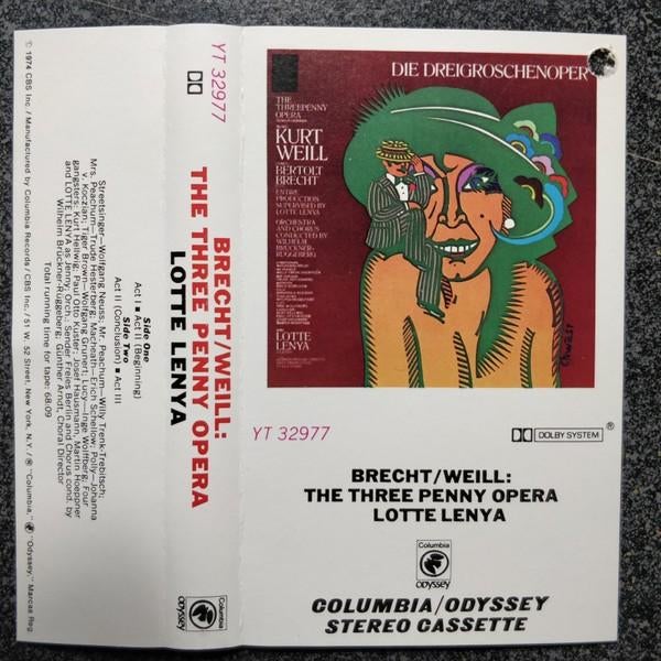 Lotte Lenya/Kurt Weill/Bertolt Brecht–Die Dreigroschenoper, Gebruikt, Klassiek, 1 bandje, Ophalen of Verzenden