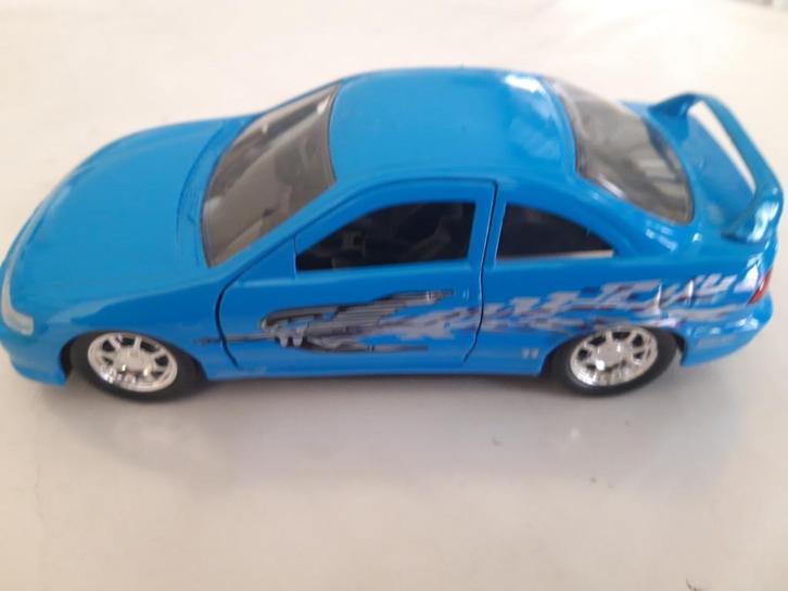 Honda Integra Type R - blauw - Jada Fast & Furious, Hobby en Vrije tijd, Modelauto's | 1:32, Zo goed als nieuw, Auto, Overige merken