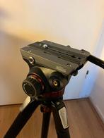 Manfrotto MT055XPRO3 statief met 502 video kop, Ophalen of Verzenden, Zo goed als nieuw, Video