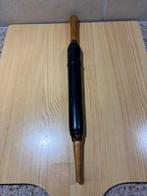 Victoriaanse houten naaigarnituur koker en antieke maasbal., Ophalen of Verzenden