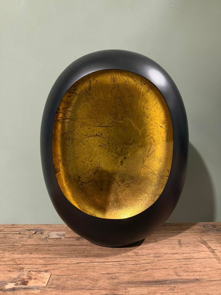 Egg Candle L zwart/goud, Zwart, Ophalen of Verzenden, Zo goed als nieuw, Metaal