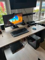 Gaming PC Ryzen 5 2600X + RTX 2060 + 16GB RAM + 27” 165Hz, Zelf gebouwde pc, AMD Ryzen 5, Zo goed als nieuw, 2 TB