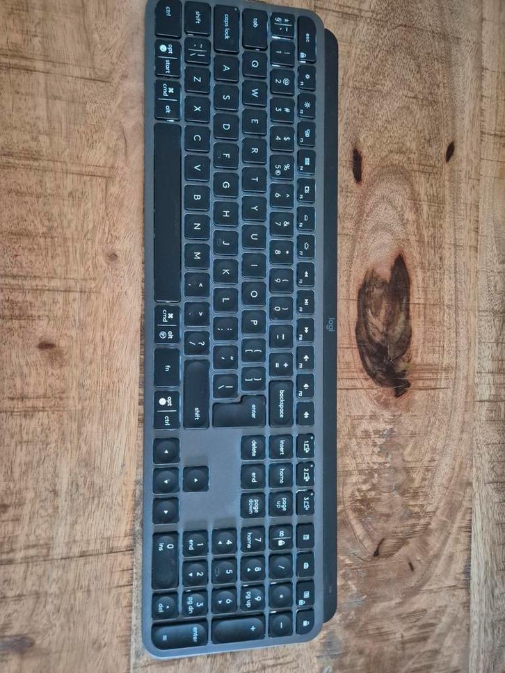 Logitech MX Keys S grafiet Qwerty Toetsenbord, Computers en Software, Toetsenborden, Zo goed als nieuw, Qwerty, Draadloos, Ergonomisch