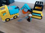 Duplo truck en graafmachine, Duplo, Zo goed als nieuw, Ophalen