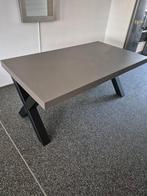 Betonlook eettafel met stalen X poten, Ophalen, Betonlook, 50 tot 100 cm, Zo goed als nieuw