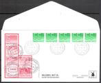 W39 - Rolzegel met Nr - strook van vijf, Postzegels en Munten, Brieven en Enveloppen | Nederland, Verzenden, Envelop