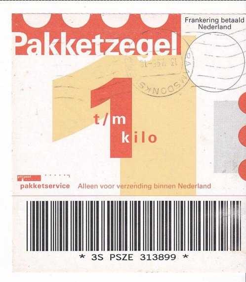 8 Verschillende Pakketzegels, gebruikt, Postzegels en Munten, Postzegels | Nederland, Gestempeld, Na 1940, Ophalen of Verzenden
