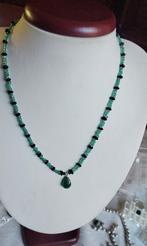 Prachtig ketting Groen & Zwart Onyx Zeldzaam, Ophalen, Zwart, Nieuw, Steen of Mineraal