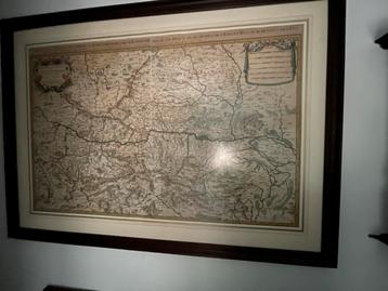 Hubert Jaillot - Oostenrijkse kaart 1692 - Handgekleurd kope beschikbaar voor biedingen
