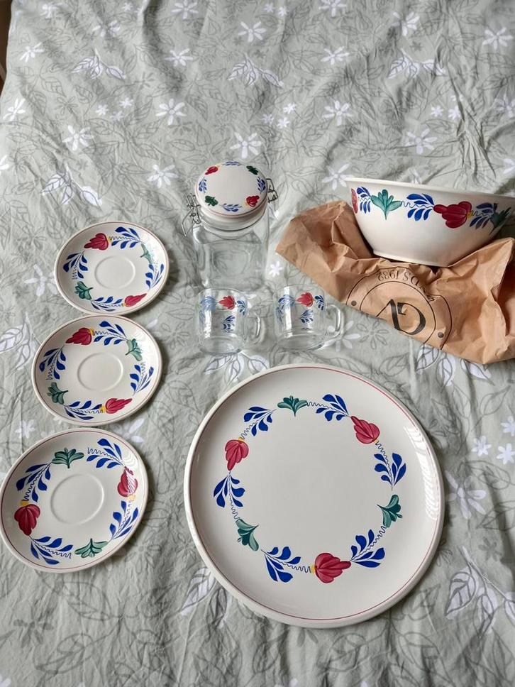 Boerenbont p.st. te koop., Huis en Inrichting, Keuken | Servies, Gebruikt, Schaal of Schalen, Boerenbont, Aardewerk, Ophalen of Verzenden