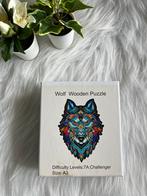 Houten puzzel wolf, Ophalen of Verzenden, Minder dan 500 stukjes, Zo goed als nieuw, Legpuzzel