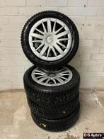 Winterset Vredestein + wieldoppen Citroen DS3 C3 ('10-'15), Gebruikt, 16 inch, Banden en Velgen, Personenwagen
