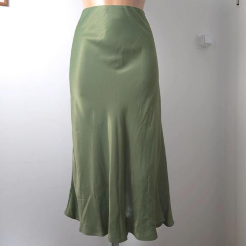 Lands' End Lands End zijden rok m, Kleding | Dames, Rokken, Zo goed als nieuw, Maat 38/40 (M), Groen, Onder de knie, Verzenden