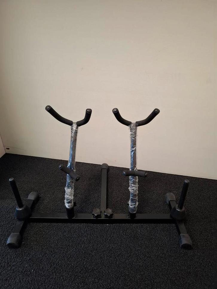 Saxofoon & Fluit Standaard - Dubbele Houder, Muziek en Instrumenten, Standaards, Nieuw, Instrumentstandaard, Dwarsfluit, Saxofoon