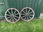 Oude Houten Karrenwielen - Decoratie, Ophalen