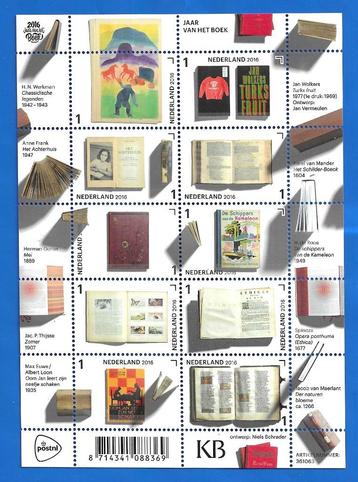NVPH 3452-61 Vel Jaar van het Boek - 2016    beschikbaar voor biedingen