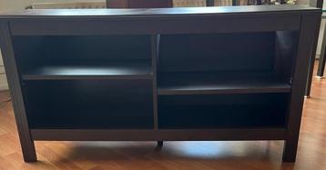 TV-meubel donker houtkleur – verstelbare planken beschikbaar voor biedingen