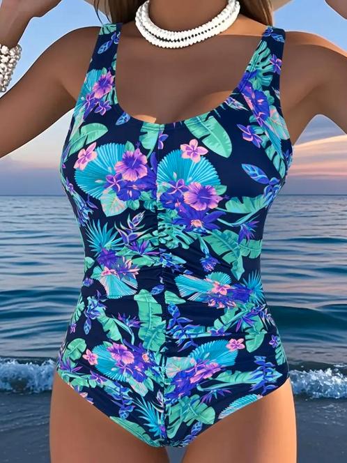 Bedekkend slank badpak blauw groen paars 38 40 42 44 46, Kleding | Dames, Badmode en Zwemkleding, Nieuw, Badpak, Blauw, Ophalen of Verzenden