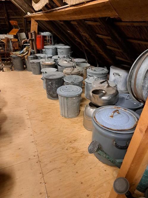 Zinken wasketel, Tuin en Terras, Tuinwanddecoratie, Gebruikt, Ophalen of Verzenden