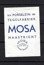 508 Maastricht MOSA porselein en Tegelfabriek, Verzamelen, Suikerzakjes, Ophalen of Verzenden, Nederland
