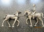 METALEN PAARD EN PAARD MET FIGUUR- BATAILLON NAPOLEON, Ophalen of Verzenden, Landmacht, Overige gebieden, Miniatuur of Beeldje