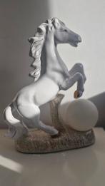 Antiek Porseleinen Paard Lamp, Ophalen of Verzenden, Zo goed als nieuw, Overige materialen, Dierenbeeld