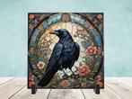 Kraai Glas in Lood tegel incl houder, Ophalen of Verzenden, Nieuw