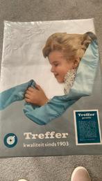 Vintage katoenen laken met borduursels, Huis en Inrichting, Ophalen of Verzenden, Zo goed als nieuw, Tweepersoons