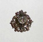 Roosdiamant, Ophalen of Verzenden, Zilver, Ring, Verguld