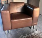 Bruine leren mantel fauteuil - Comfortabel!, Ophalen, Gebruikt, Leer, 75 tot 100 cm