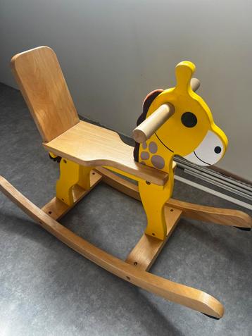 Houten Hobbelpaard Giraffe beschikbaar voor biedingen