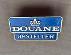 Douane Opsteller blauw Schroef embleem speldje, Verzamelen, Niet vindbaar, Niet vindbaar, Nederland, Embleem of Badge