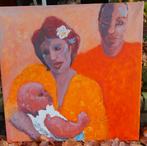 Groot schilderij "Family" (familie) door Inika Croon, Ophalen