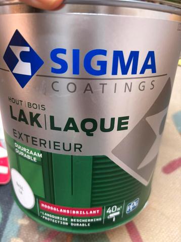 Sigma hoogglans lak ral 9010, zuiver wit 2,5liter beschikbaar voor biedingen