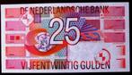 1989 25 gulden UNC Roodborstje Nederland, Ophalen of Verzenden, 25 gulden, Los biljet
