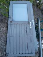 2 stuks Hard houten buitendeuren en kozijn, Doe-het-zelf en Verbouw, Deuren en Horren, Ophalen, Gebruikt, 80 tot 100 cm, Buitendeur