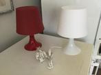 Witte IKEA tafellamp, Huis en Inrichting, Lampen | Tafellampen, Ophalen of Verzenden, Gebruikt, Kunststof, Minder dan 50 cm