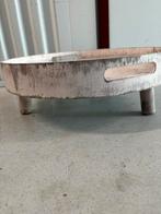 Rond dienblad, Huis en Inrichting, Woonaccessoires | Dienbladen, Ophalen, Zo goed als nieuw, Rond, Hout
