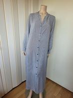 DKNY blouse jurk maxi maat L, Kleding | Dames, Jurken, Blauw, Maat 42/44 (L), Ophalen of Verzenden, Onder de knie