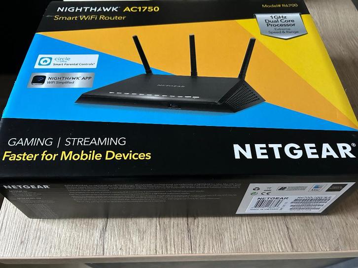 Wifi Router Netgear AC1750 Nighthawk, Computers en Software, WiFi-versterkers, Zo goed als nieuw, Ophalen
