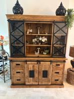 Compleet massief houten mango inboedel, Ophalen, 200 cm of meer, 75 cm of meer, Zo goed als nieuw