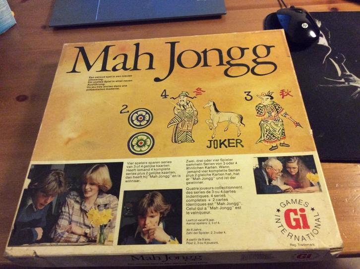 Mahjong bordspel van Games International, Hobby en Vrije tijd, Gezelschapsspellen | Bordspellen, Een of twee spelers, Drie of vier spelers