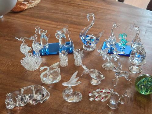 Verzameling Kristallen/glas Beeldjes, Verzamelen, Swarovski, Zo goed als nieuw, Ophalen of Verzenden