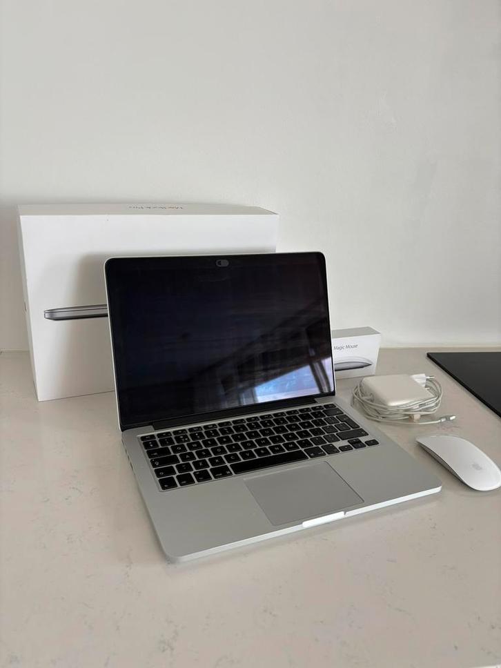 MacBook Pro 13 inch - Retina + Magic Mouse 2, Computers en Software, Apple Macbooks, Zo goed als nieuw, 13 inch, 2 tot 3 Ghz, Ophalen