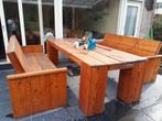 Houten Tuinset, Ophalen, Gebruikt, Hout, 2 zitplaatsen