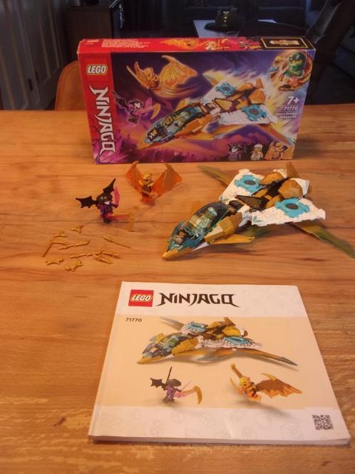 Lego Ninjago  71770-1 Zane's Golden Dragon Jet + DOOS, Kinderen en Baby's, Speelgoed | Duplo en Lego, Gebruikt, Lego, Complete set