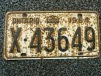 Kentekenplaat licenseplate Ontario 1964 Canada, Ophalen of Verzenden, Gebruikt, Auto's