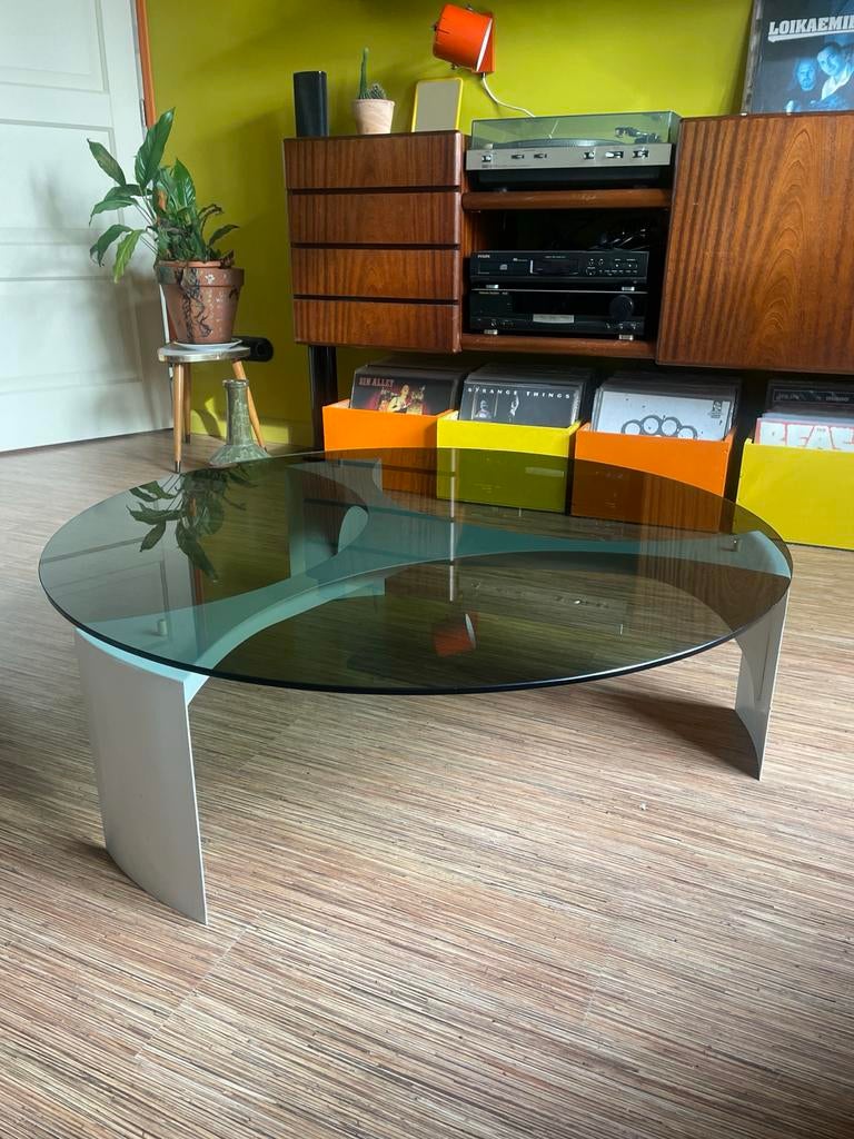 Space Age Salontafel, Huis en Inrichting, Tafels | Salontafels, Ophalen, 100 tot 150 cm, Rond, 50 tot 100 cm