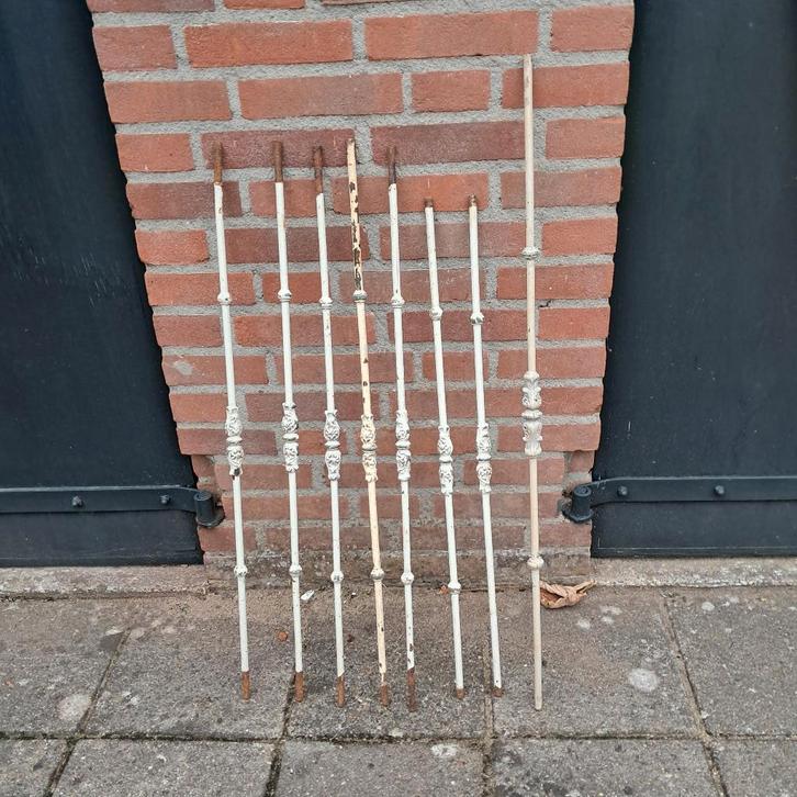 Gietijzeren trapspijlen, Doe-het-zelf en Verbouw, Ladders en Trappen, Gebruikt, Trap, Minder dan 2 meter, Ophalen of Verzenden